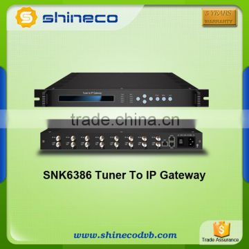 8 ISDB-T Tuner To IP Gateway With BISS Function