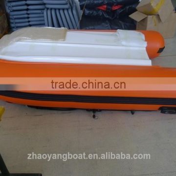 (CE)Orange Fiberglass Fishing Boat/Fiberglass Rowing Boat