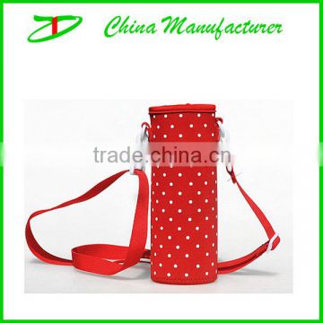 2014 fashion design red colorful neoprene bottle cooler bag
