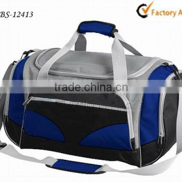 2013 Blue polyester sports travel bag