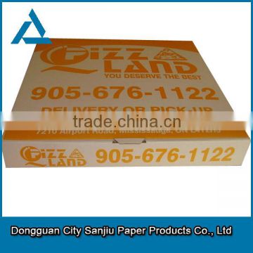 Custom print thick brown insulated pizza box manufacturer in china