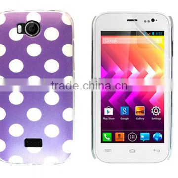 for wiko iggy high quality purple polka case factory price