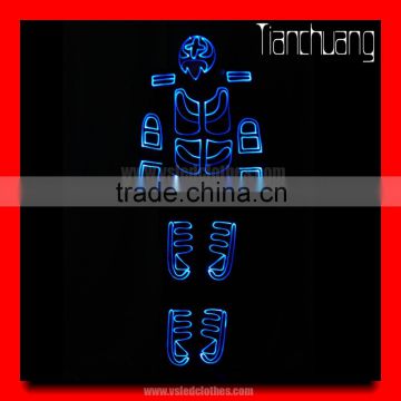 Wireless DMX512 Programmable Indian Boys Lights LED Dance Costumes
