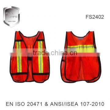 FULLSAFE mesh red high quality safety vest FS2402