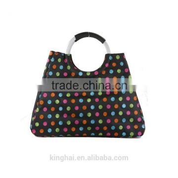 shopping bag with grommet handle/durable shopping bag/reusable shopping bag