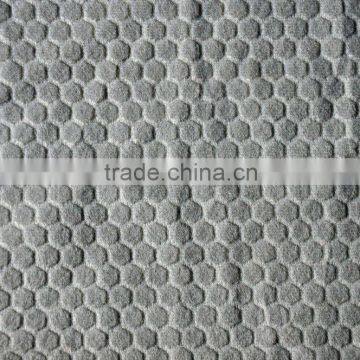 honeycomb design short plush fabric