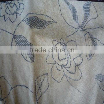 100% Polyester Flocked Taffeta Fabric for Sofa Furniture