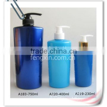 230ml 400ml 750ml PET plastic bottle for shampoo