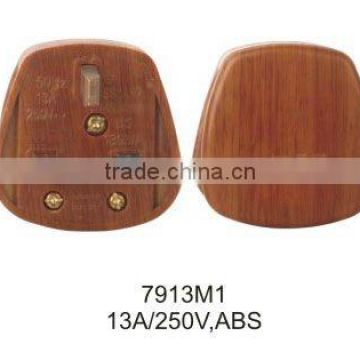 Wood color BS standard brass screw plugs