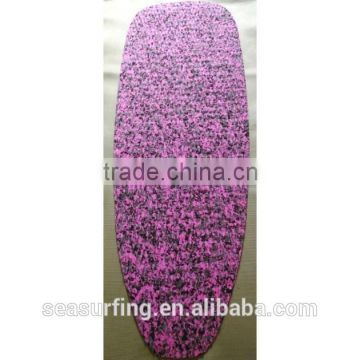 2015 pink and black camo colorEVA traction pad for sup multi design/grip pad