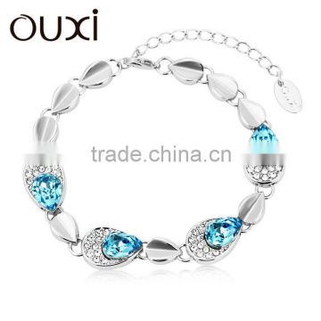 OUXI wholesale charm italian 925 sterling silver bracelet 30197