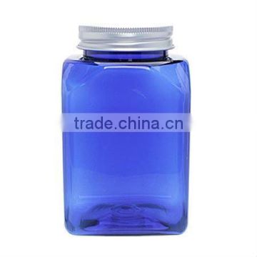Medicine Bottle Aluminium Cap 350ml Square Blue
