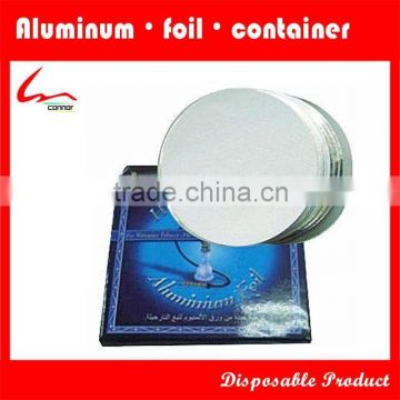 Disposable Round Hookah Foil With Holes Diameter 14cm 20-30mic