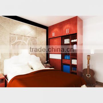 China Product Hot Sale Custom Partical Board Bedroom Furniture Almirah Wardrobes