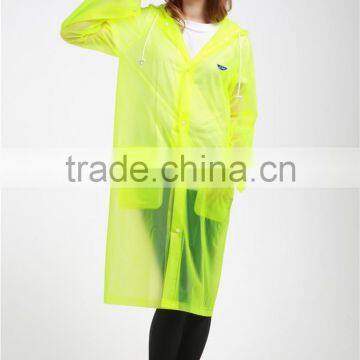Milky Color Lightweight PE Poncho promotional raincoat