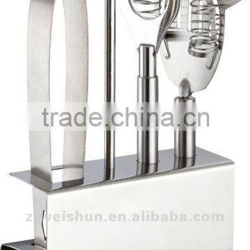4-pc bar set tool with a stand