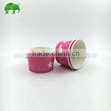 disposable ice cream cup paper bowl with custom logo printed 4oz 120ml