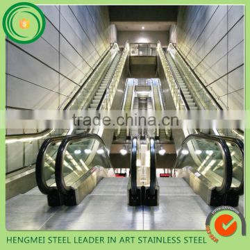 customize hairline stainless steel handrail for Elevator
