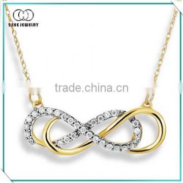 Wholesale double infinity necklace for Valentine's day