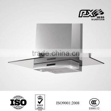 Tempered range hood glass