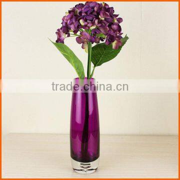 Hot selling customized wholesale purple glass vases