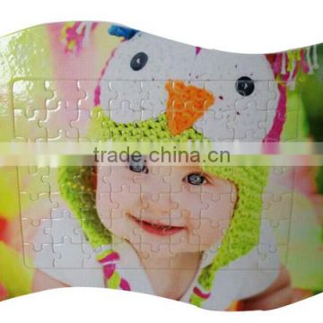 Sublimation Flag Shaped Blank Jigsaw Puzzles Family Photo Printed