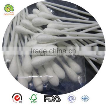 plastic stick medical use sterile alcohol cotton swabs
