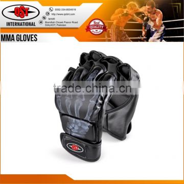 Half-finger Boxing Gloves with Wrist Band for MMA Muay Thai Training