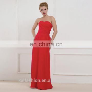 C5041 Simple red tulle with pleated birthday party dress evening party dress