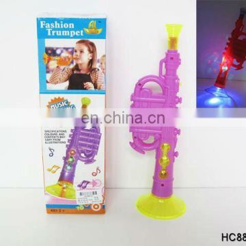 Flashlight musical plastic trumpet toy