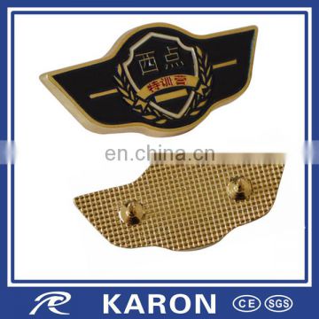wholesale custom logo training camp lapel pin for cheap