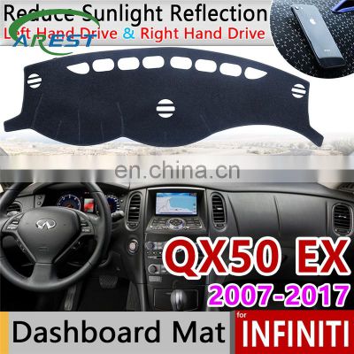 for Infiniti QX50 EX35 EX37 EX30d 2007~2017 J50 Anti-Slip Mat Dashboard Cover Pad Sunshade Dashmat Car Accessories Rug 2008 2009
