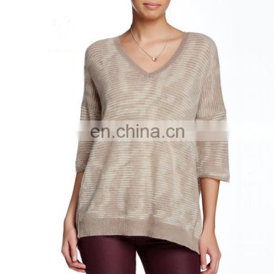Long Sleeve Sweater Woman Pullover of Wool