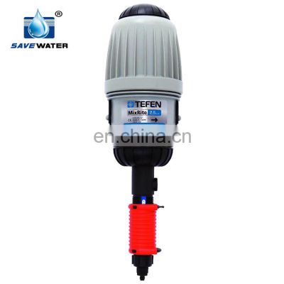 Water powered doser proportional dosing pump for livestock poultry irrigation