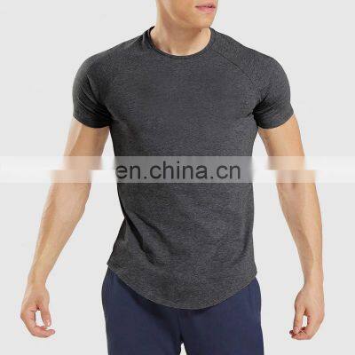 Fashion New Design Organic Cotton T-shirt solid color Man casual o-neckT shirt loose tee