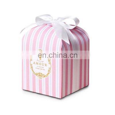 Hot Sale Decorative Treat Box Paper Candy Favor Boxes for Party Wedding Birthday Favor Gift Boxes