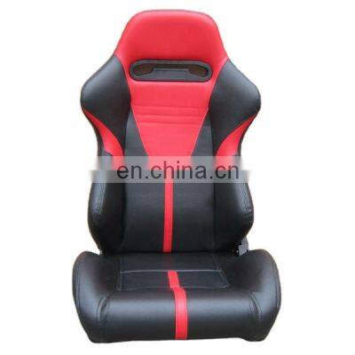 black PVC single slider and single adjustor for automobile car use sports racing seat