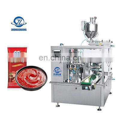 Factory Direct Supply Continuous Bagging Filling Packaging Liquid Pasta 3/4 Side Sealing Sachet Vertical Packing Machine