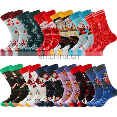 Men Women Fun Festive Holiday Socks Cute Dog Patterned Animal Socks Colorful Funny Casual Cotton Novelty Crew Christmas Socks