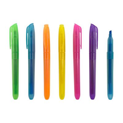 china oem custom cheap highlighter marker low moq macaron pastel colors school highlighter pen set 6 8 12 colors