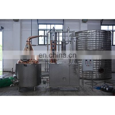 Rum vodka gin distiller alcohol distillation plant equipment copper still