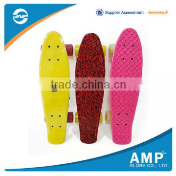 Wholesale leopard mini PP skateboard