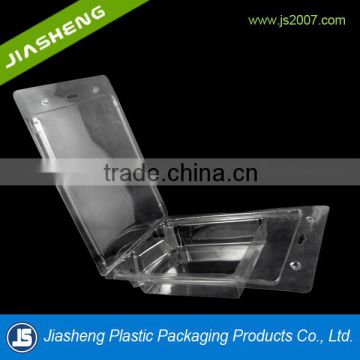 dongguan electronic square clear plastic electronic clamshell packaging tray