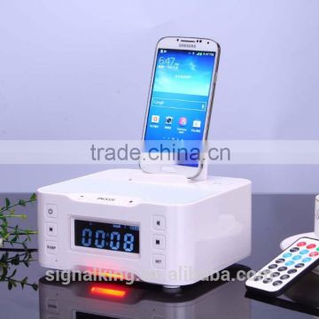 A9B Bluetooth Speaker NFC LCD Alarm Clock Docking Station Wireless Bluetooth Audio Speaker with MIC For Iphone Samsung
