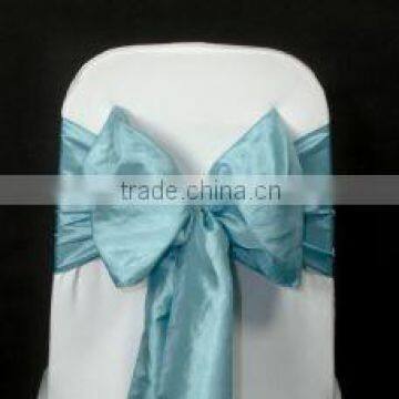 economical wholesale taffeta pintuck chair sash for wedding banquet hotel