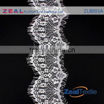 100%nylon black 2016 latest fashion lace design