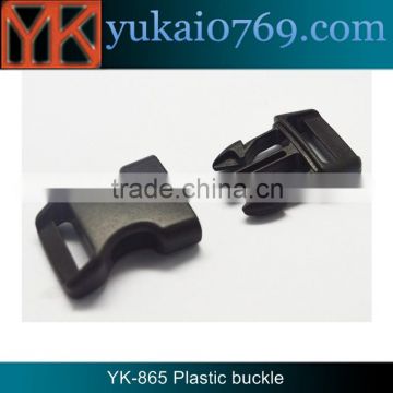 Yukai plastic pet collar breakaway buckle/curved plastic paracord buckle for backpack