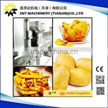 Dual use automatic frozen French fries/potato chips making machine/production line/processing plant
