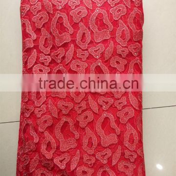 Selling network embroidered fashion fabric high quality lace