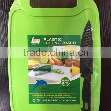 fruit cutting board ,PP chopping block,Plastic cutting board with knife